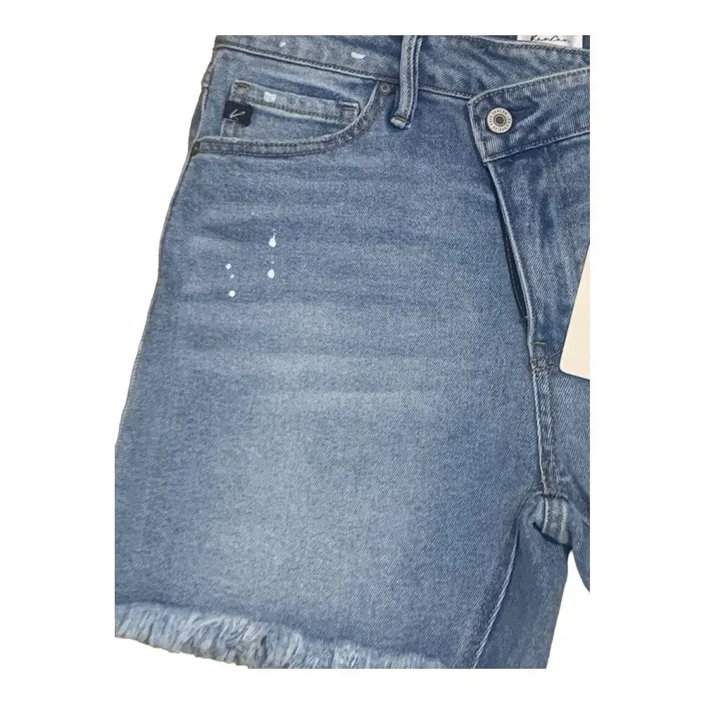 Kancan Riley Asymetrical‎ crisscross shorts raw hem sz 29 NWT